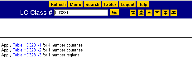 Menu of Secondary Tables for

HD3281-3410.9