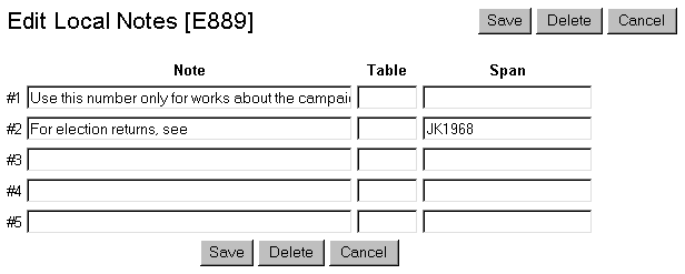 Display of Local Notes screen with

note and link added